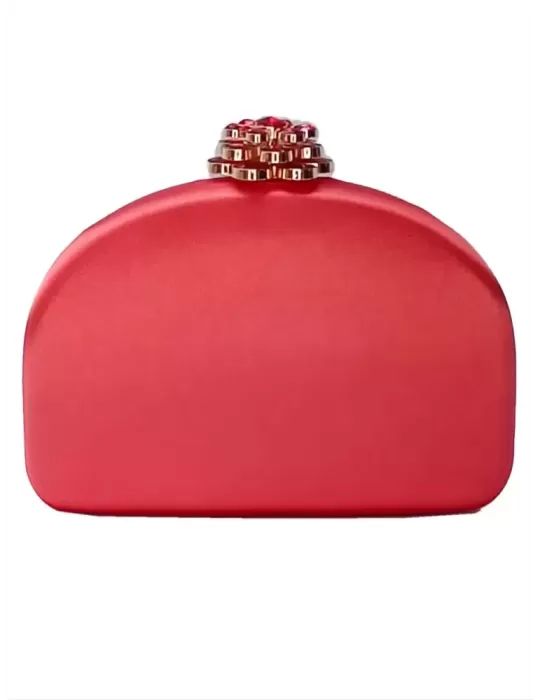 Anna Cecere bags | Borsa gioiello clutch raso rosso corallo aca632 Anna Cecere bags | Borsa gioiello clutch raso rosso corallo aca632