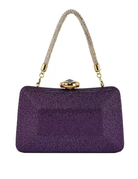 Anna Cecere bags | Borsa gioiello con strass viola amaranto aca0163 Anna Cecere bags | Borsa gioiello con strass viola amaranto aca0163