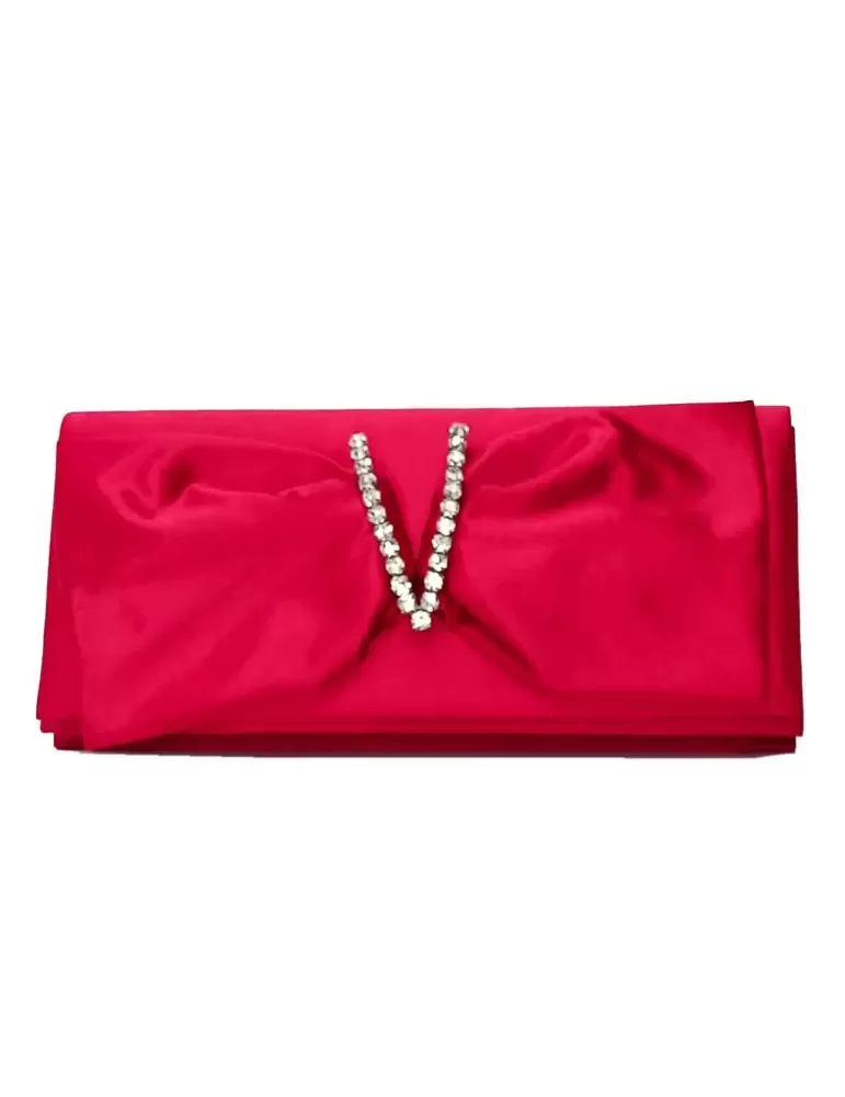 Red silk wedding bag with ribbon | Anna Cecere acx241 | Buy online Red silk wedding bag with ribbon | Anna Cecere acx241 | Buy online