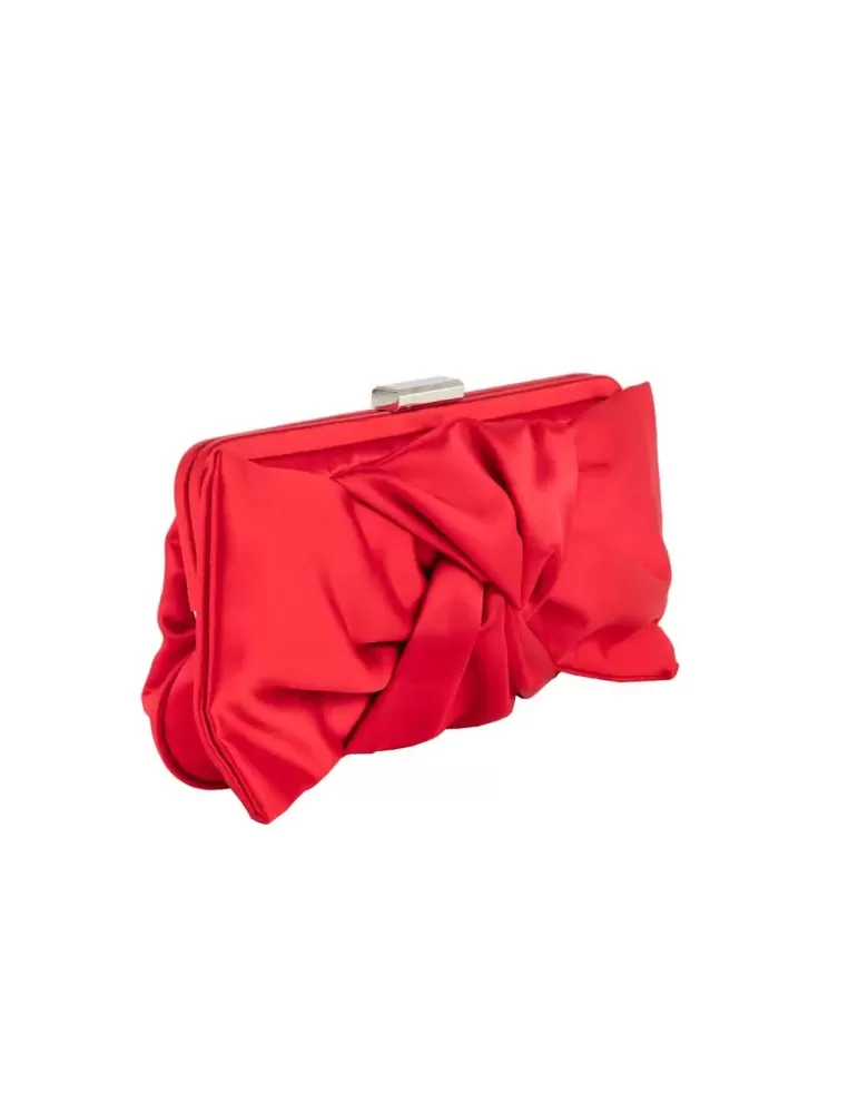 Red silk wedding bag with ribbon | Anna Cecere acx693 | Buy online