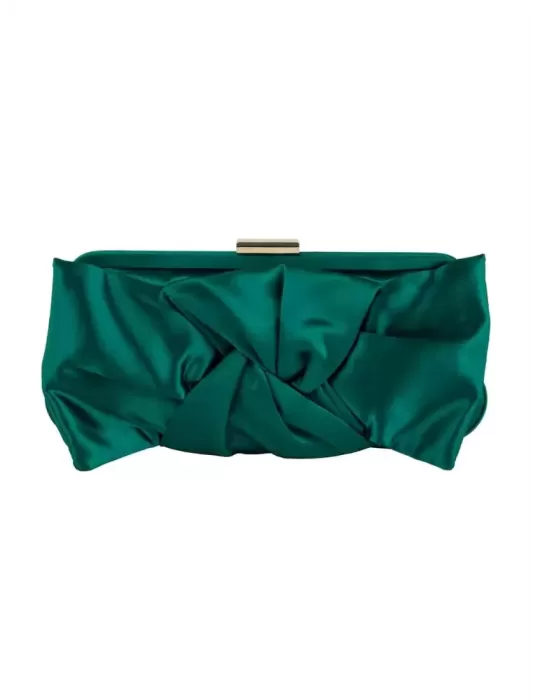 Green silk wedding bag with ribbon | Anna Cecere acx693 | Buy online Green silk wedding bag with ribbon | Anna Cecere acx693 | Buy online