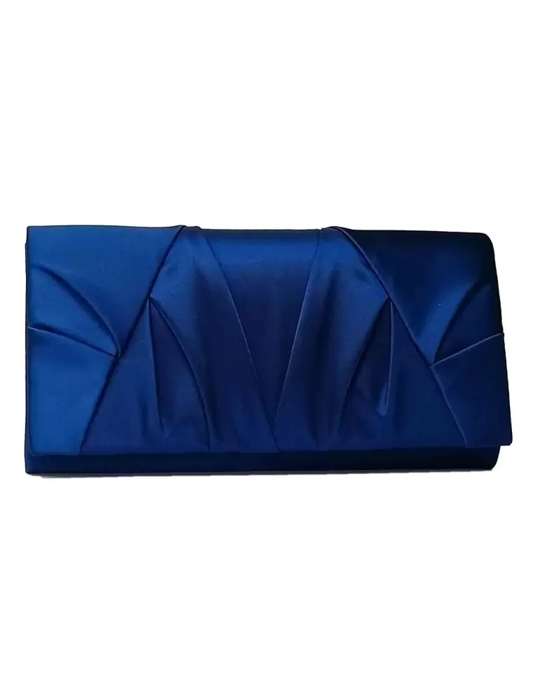 Anna Cecere bags | Borsa baguette raso blu drappeggiato aca636 Anna Cecere bags | Borsa baguette raso blu drappeggiato aca636