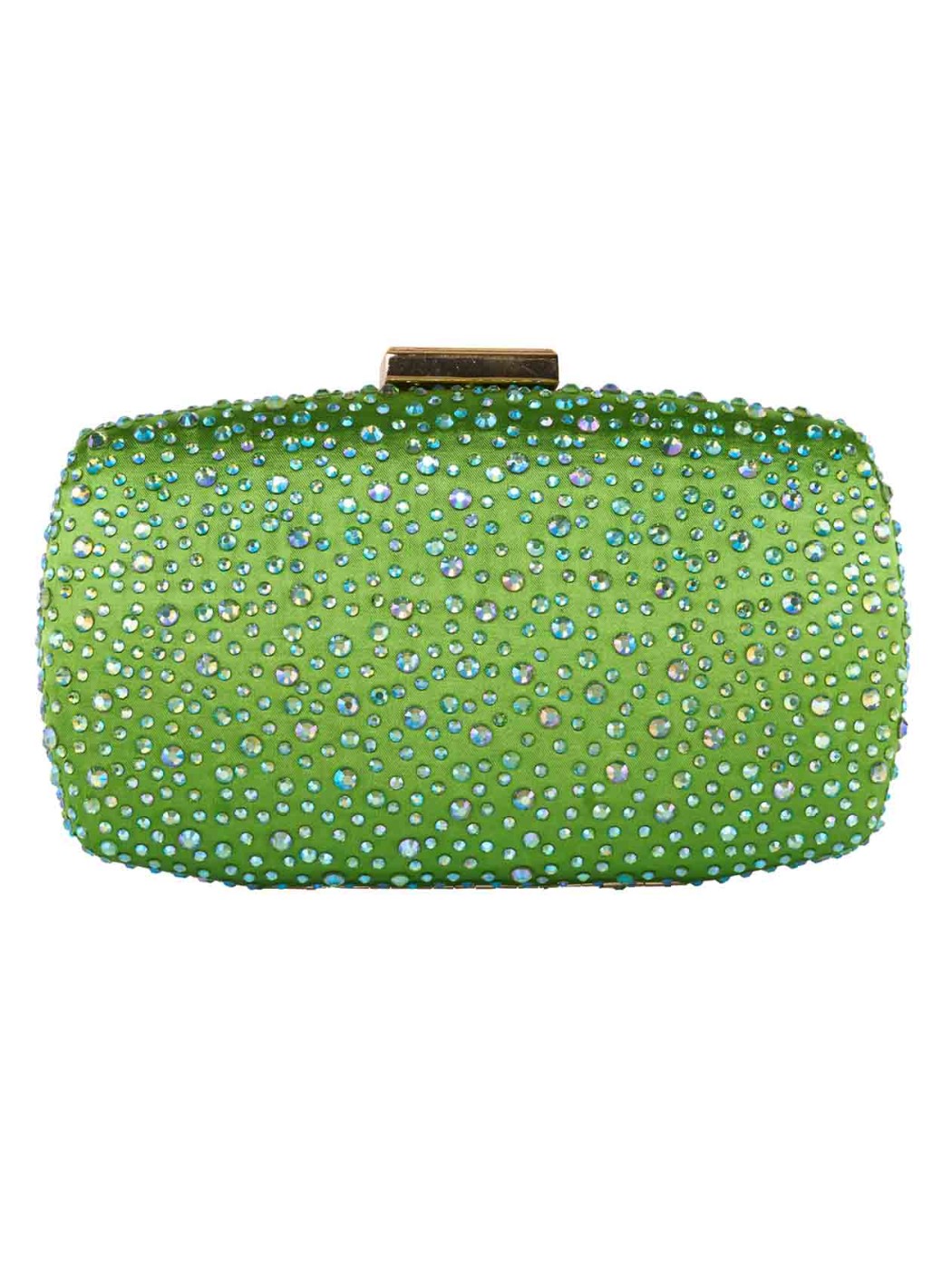 Green silk purse jewel bag...