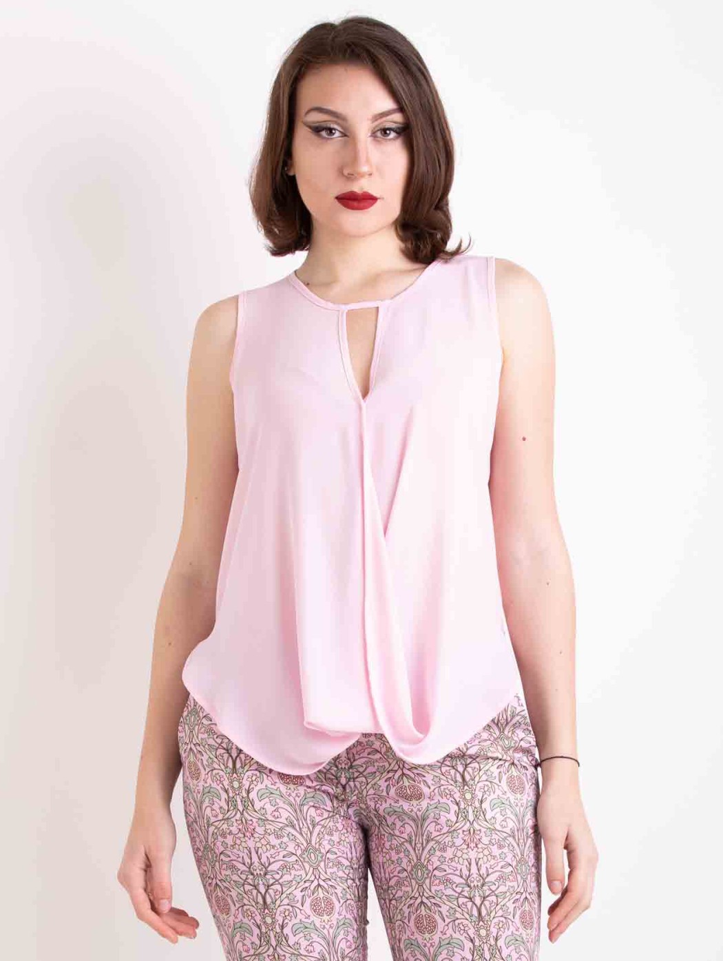 Maesta Milano pink silk top...