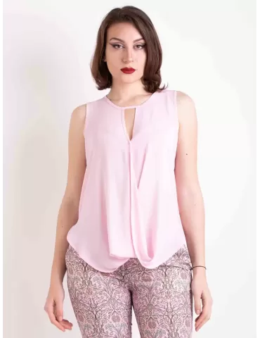 Maesta Milano pink silk top...