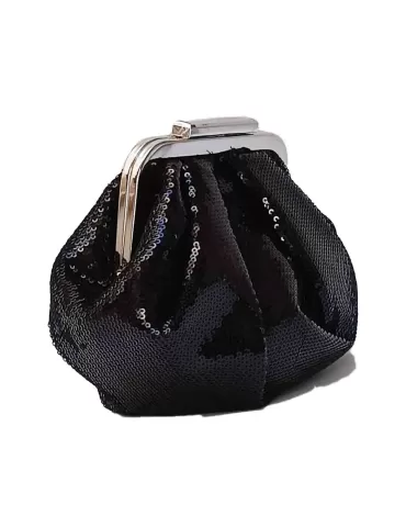 Anna Cecere black sequins granny purse jewel bag 2