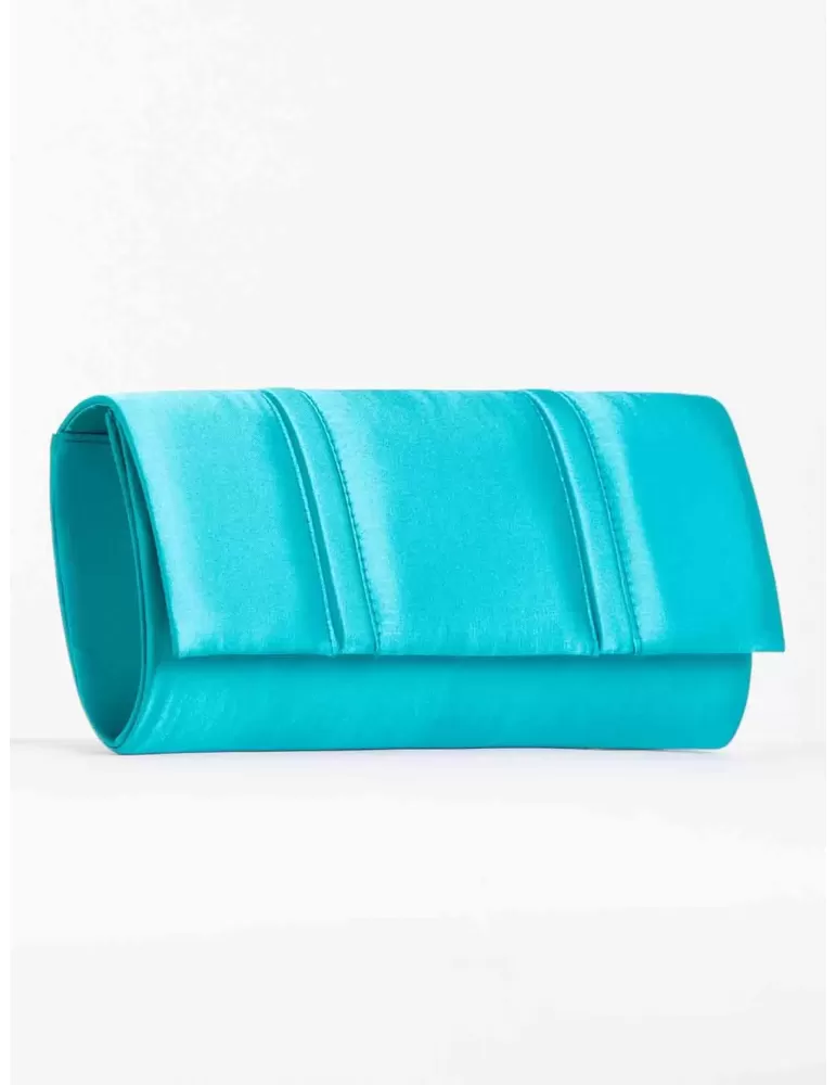 Anna Cecere green silk rectangular purse hand bag acx648