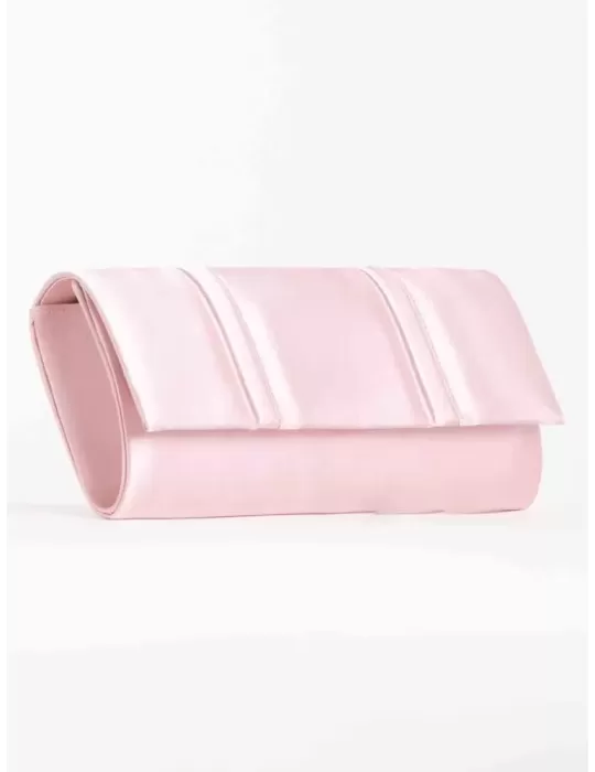 Anna Cecere pink silk rectangular purse hand bag acx648