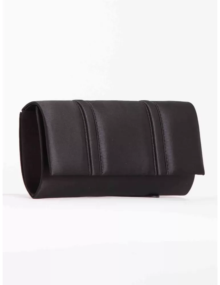 Black silk evening hand bag acx 648 | Anna Cecere bags | Buy online