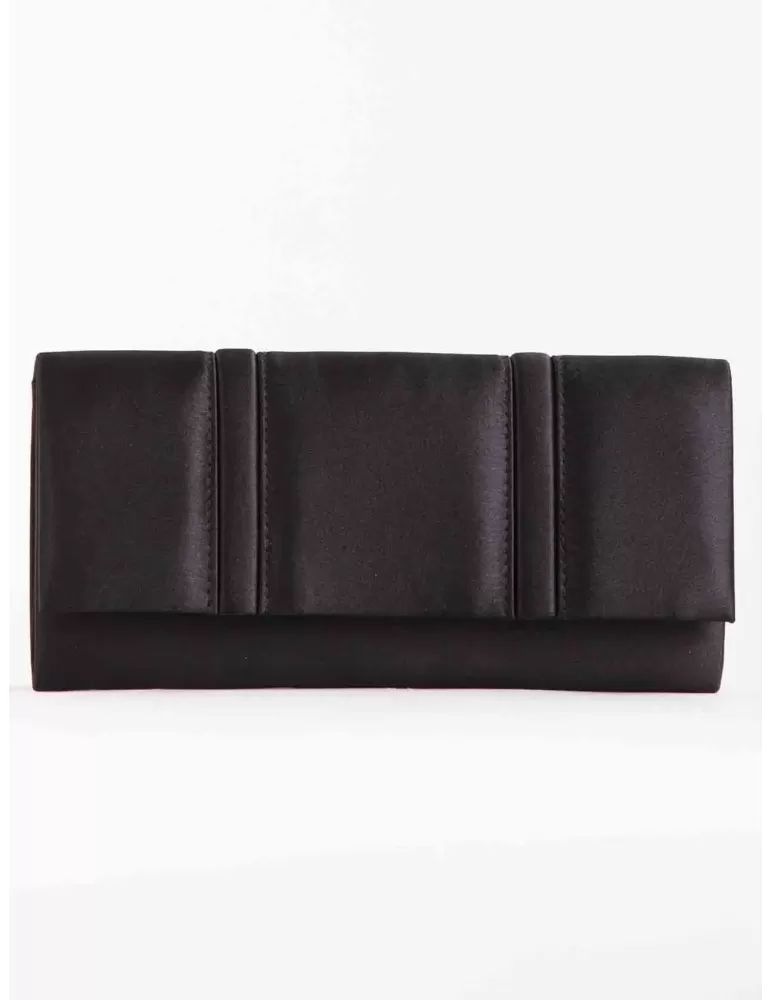 Anna Cecere black silk rectangular purse hand bag acx648 Anna Cecere black silk rectangular purse hand bag acx648