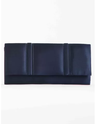 Anna Cecere acx648 | Borsa cerimonia baguette rettangolare raso blu
