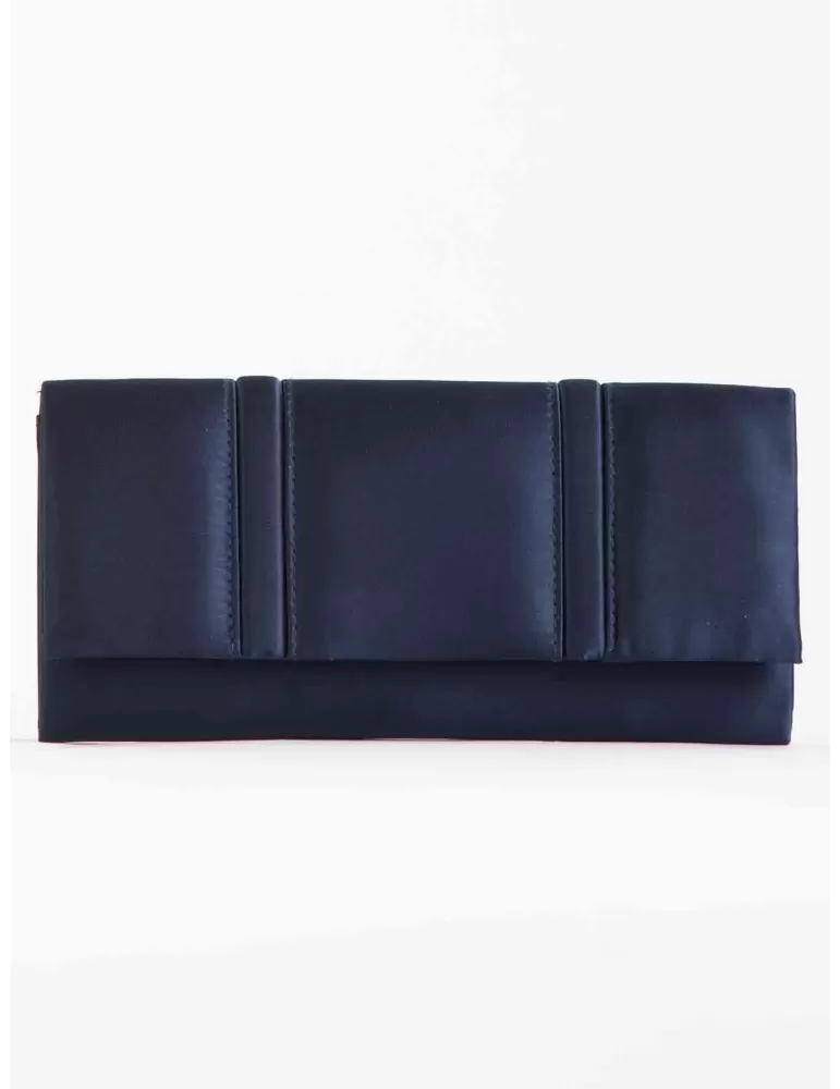 Anna Cecere acx648 | Borsa cerimonia baguette rettangolare raso blu