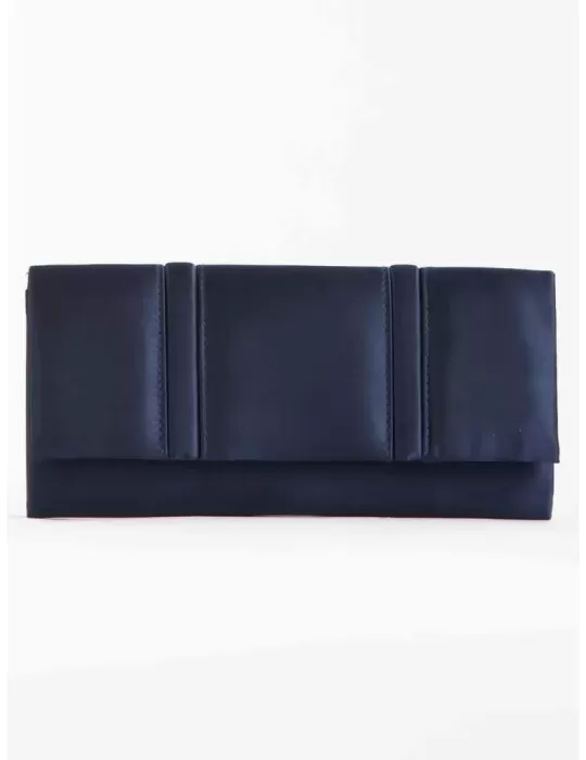 Anna Cecere acx648 | Borsa cerimonia baguette rettangolare raso blu Anna Cecere acx648 | Borsa cerimonia baguette rettangolare raso blu