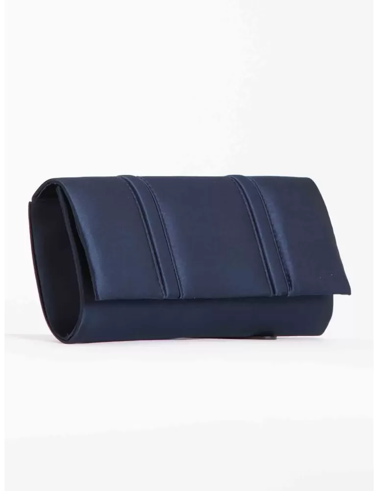 Anna Cecere acx648 | Borsa cerimonia baguette rettangolare raso blu