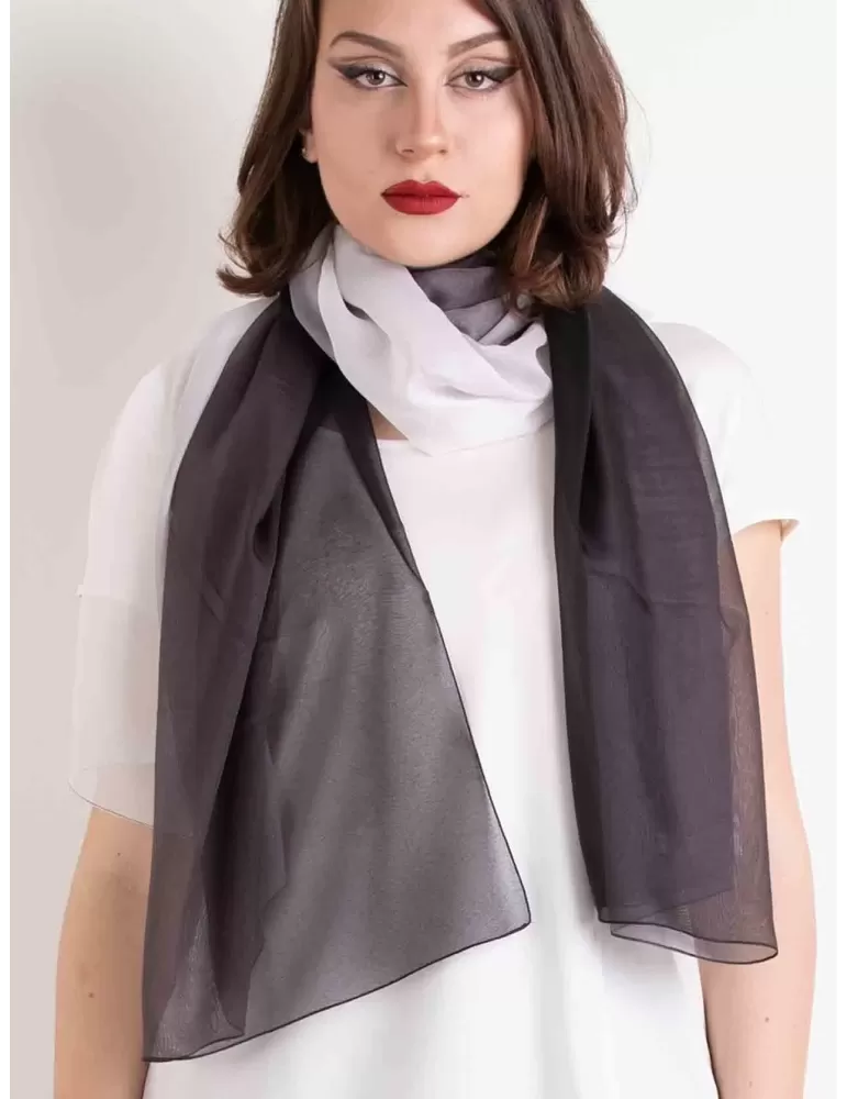 Black and white blended formal silk scarf shawl beach sarong Black and white blended formal silk scarf shawl beach sarong