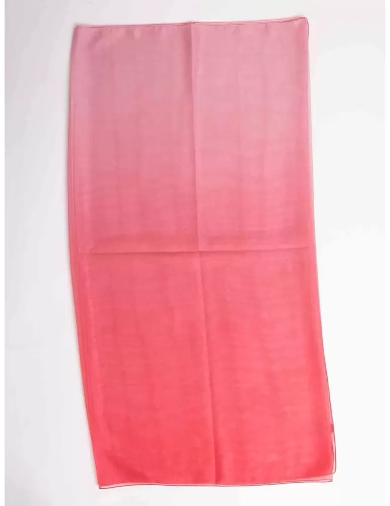 Blended coral pink silk shawl | Formal silk scarf sarong beach robe