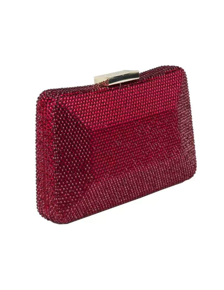 Ruby red lavish purse jewel bag rhinestones | Anna Cecere aca094 online