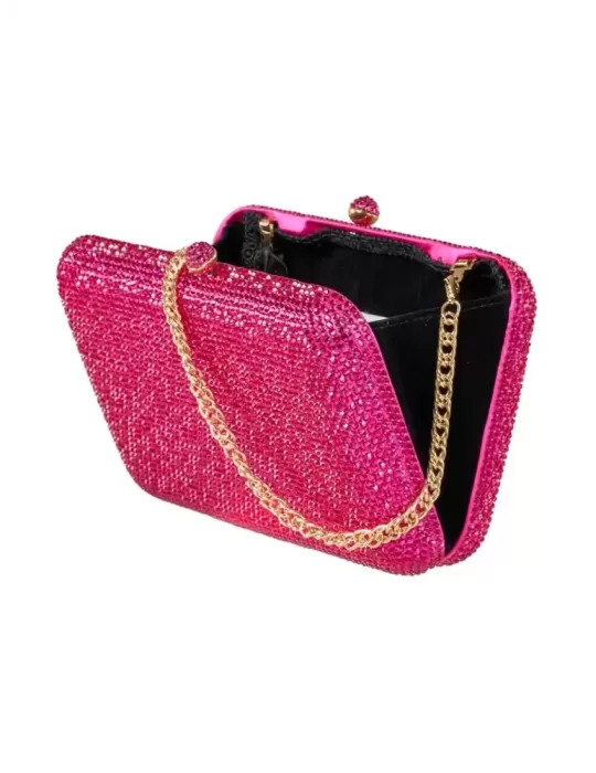 Crystal silk purse jewel bag with rhinestones | Anna Cecere aca0154