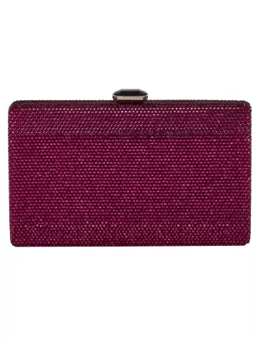 Anna Cecere aca0153 | Dark fuchsia crystals lavish formal jewel bag