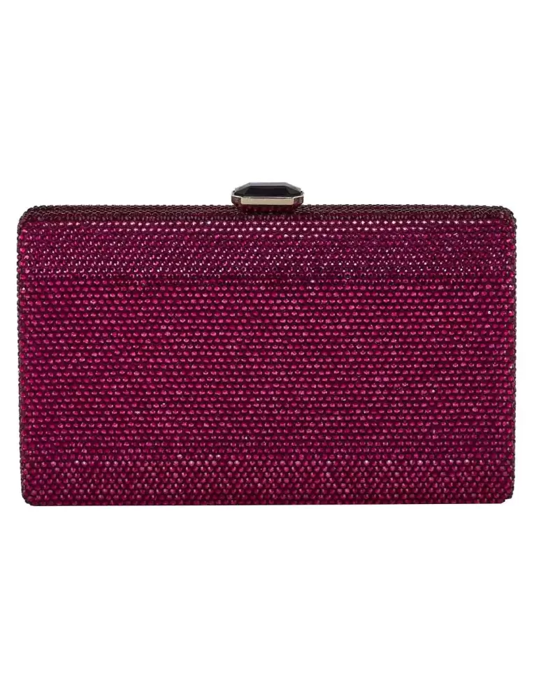 Anna Cecere Bags | Borsa fucsia gioiello con strass e diadema aca0153 Anna Cecere Bags | Borsa fucsia gioiello con strass e diadema aca0153
