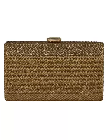 Anna Cecere aca0153 | Borsa gioiello strass oro topazio per cerimonia