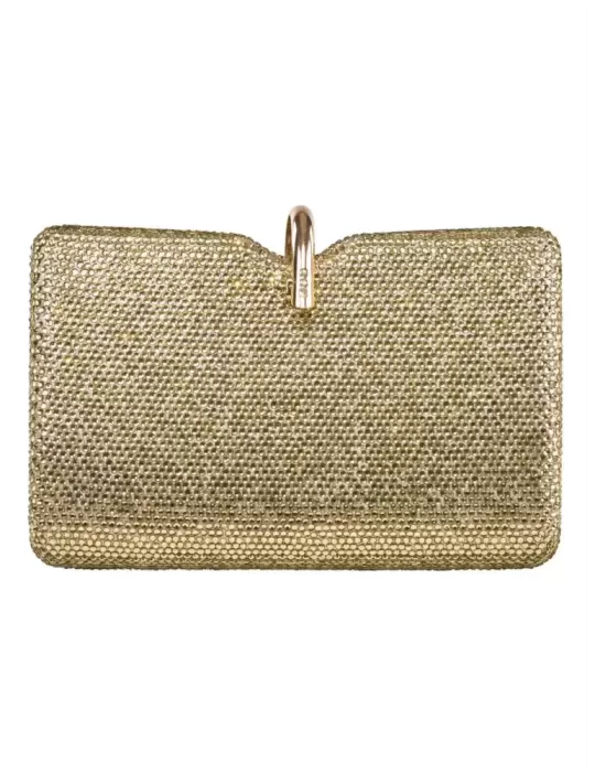 Golden crystals lavish formal jewel clutch evening bag Golden crystals lavish formal jewel clutch evening bag
