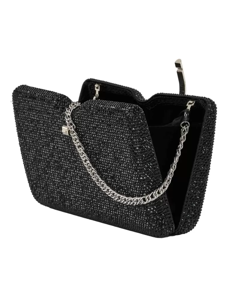 Anna Cecere bags | Borsa nero gioiello clutch aca0152