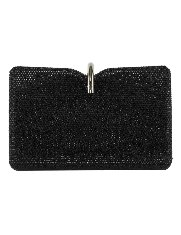 Anna Cecere bags | Borsa nero gioiello clutch aca0152