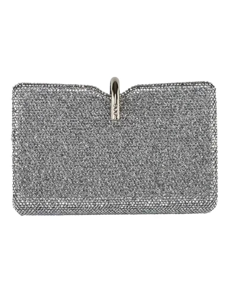 Anna Cecere aca0152 | Borsa gioiello strass argento da sera o cerimonia Anna Cecere aca0152 | Borsa gioiello strass argento da sera o cerimonia