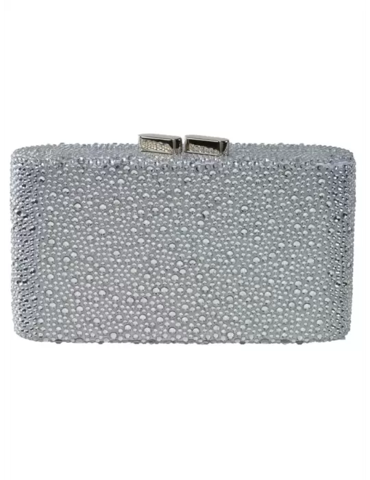 Anna Cecere bags | Borsa gioiello clutch con strass argento aca641 Anna Cecere bags | Borsa gioiello clutch con strass argento aca641