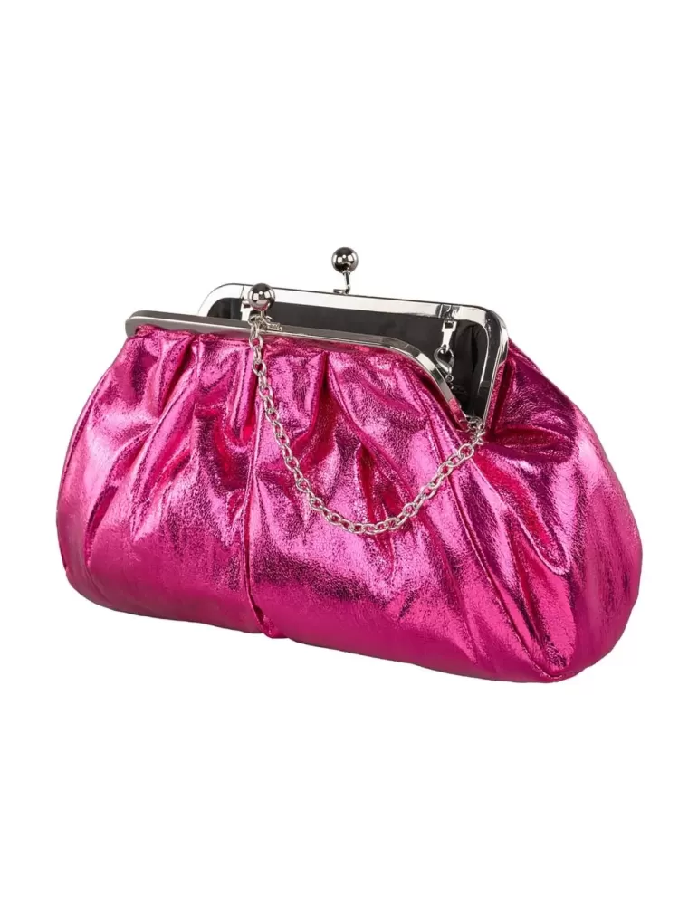 Anna Cecere bags | Borsa pasticcino bag eco pelle vernice fucsia acd08