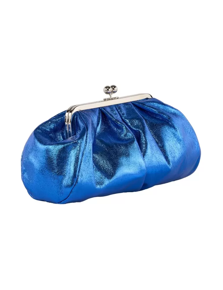 Anna Cecere bags | Borsa pasticcino bag eco pelle vernice azzurra