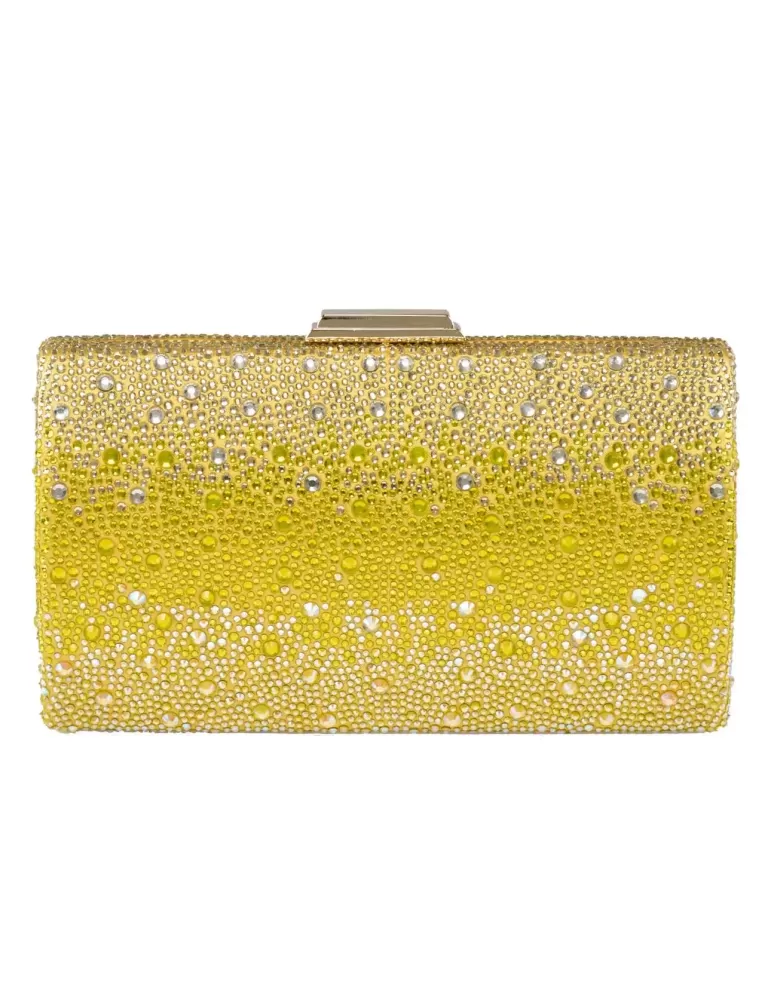 Yellow shadows lavish purse crystal jewel bag | Anna Cecere aca629 Yellow shadows lavish purse crystal jewel bag | Anna Cecere aca629