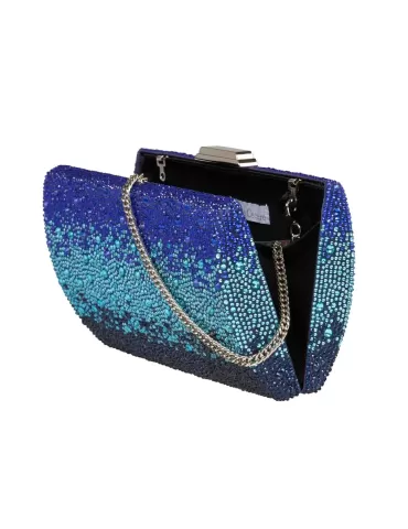 White silver shadows lavish purse crystal jewel bag | Anna Cecere aca629 2