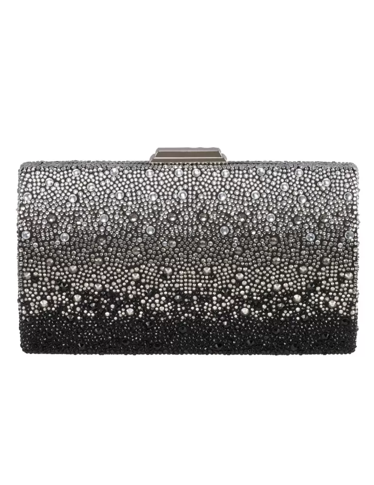 Anna Cecere bags | Borsa gioiello strass sfumati nero e argento aca629 Anna Cecere bags | Borsa gioiello strass sfumati nero e argento aca629