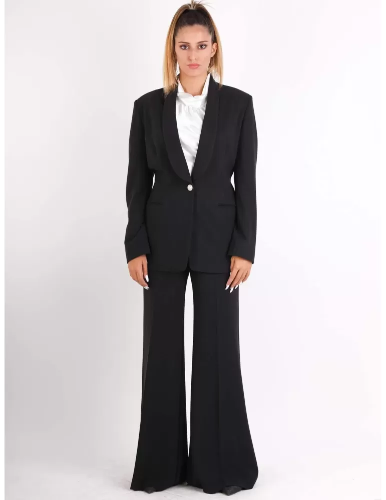 Giacca blazer smoking nero lurex del tailleur fino alla tg 52 | Maesta Giacca blazer smoking nero lurex del tailleur fino alla tg 52 | Maesta