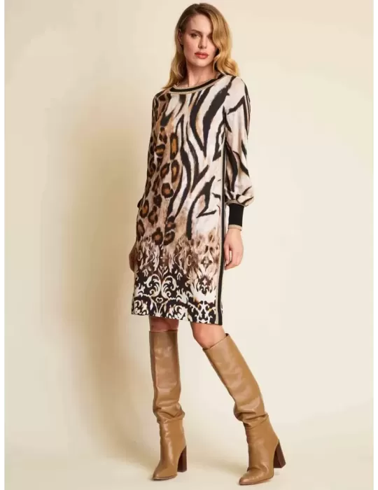 Piero Moretti A/I 2023-24 | Abito maculato profili oro fino alla tg 60 Piero Moretti A/I 2023-24 | Abito maculato profili oro fino alla tg 60