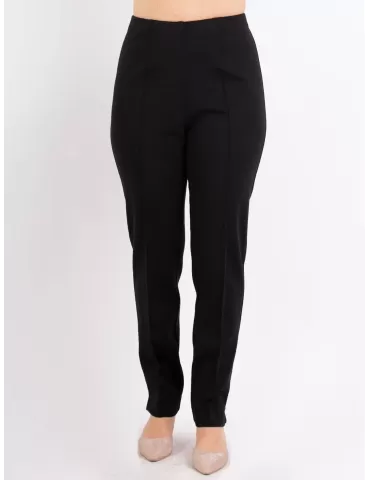 Aldo Colombo Finest Italian Clothing | Merino wool black jersey trousers
