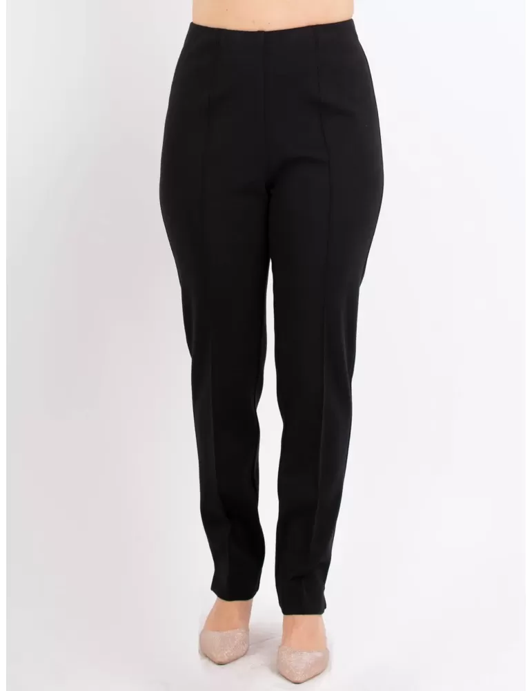 Aldo Colombo Finest merino wool black jersey trousers Aldo Colombo Finest merino wool black jersey trousers