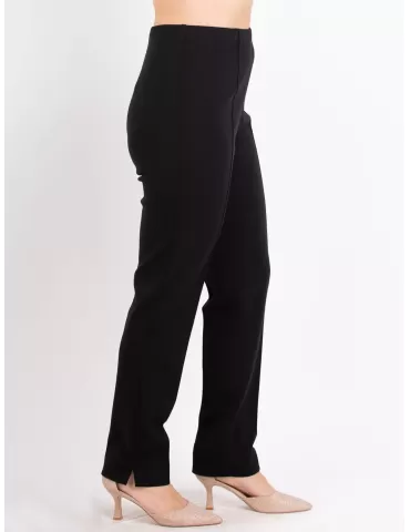 Aldo Colombo Finest merino wool black jersey trousers 2