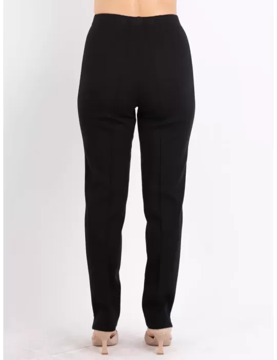 Aldo Colombo - Online Pantaloni neri pura lana punto stoffa