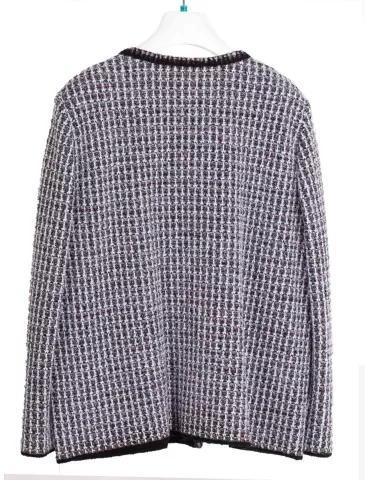 Aldo Colombo Italy | Formal tweed wool jacket Chanel style 2