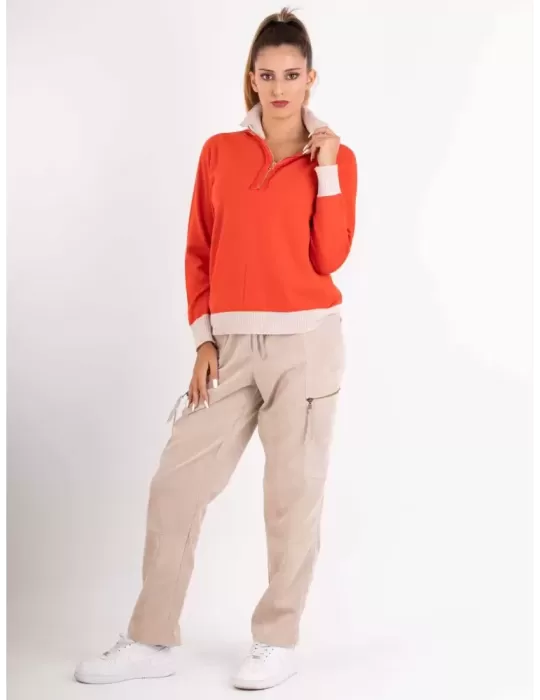 Riva Tricot Maglificio di Nibionno | Maglia cashmere lupetto arancio