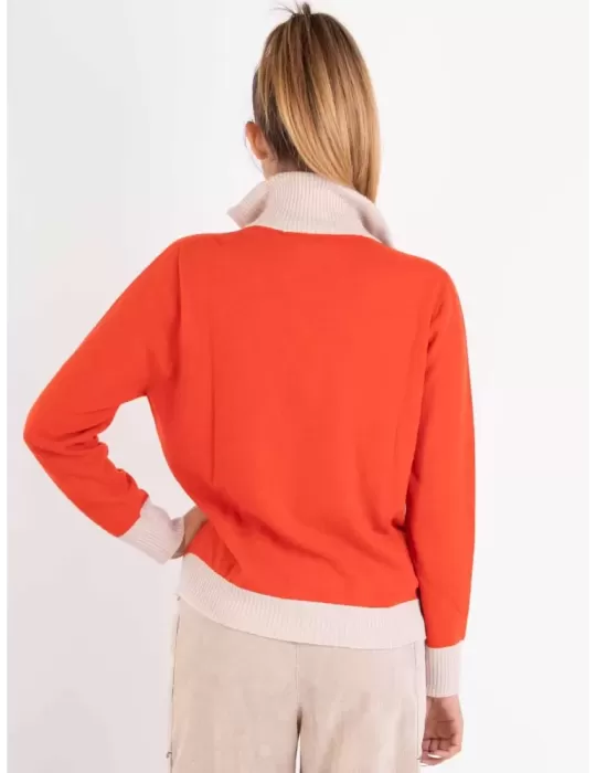 Riva Tricot Maglificio di Nibionno | Maglia cashmere lupetto arancio