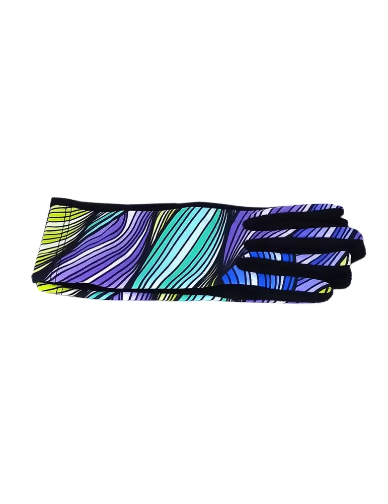 Bottega de Guanto | Purple green yellow pile fashion gloves for ladies Bottega de Guanto | Purple green yellow pile fashion gloves for ladies