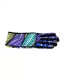 Bottega de Guanto | Purple green yellow pile fashion gloves for ladies