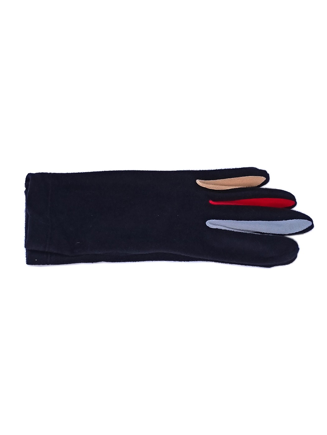 Black fashion pile gloves...