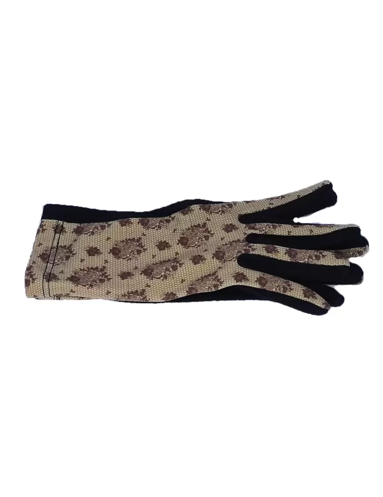 Bottega del Guanto | Guanti donna eleganti pile nero fantasia glamour Bottega del Guanto | Guanti donna eleganti pile nero fantasia glamour