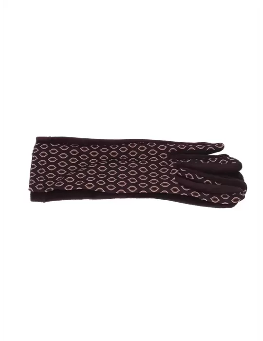 Bottega del Guanto | Guanti donna eleganti pile marrone micro fantasia Bottega del Guanto | Guanti donna eleganti pile marrone micro fantasia