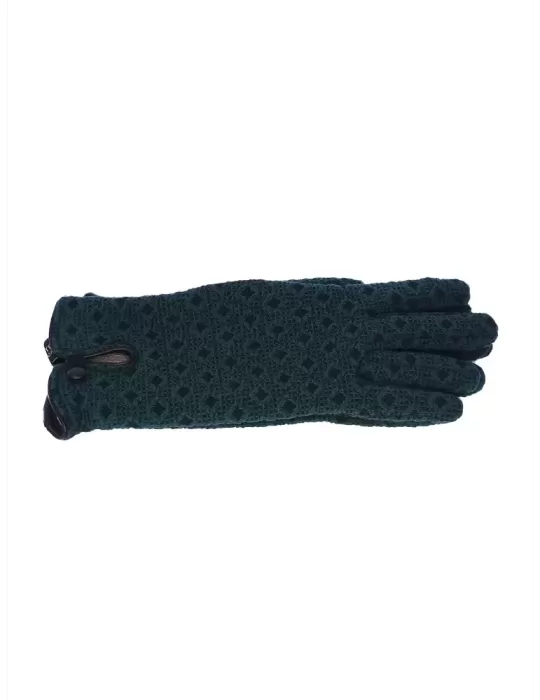 Cashmere lining leather profiles green cotton gloves Cashmere lining leather profiles green cotton gloves